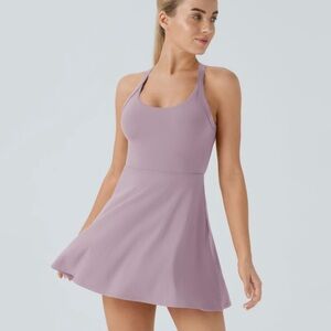 Backless twisted Lavender Dress